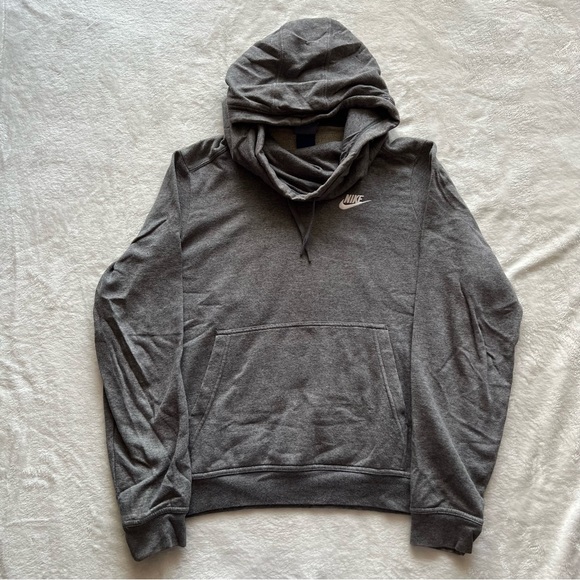 Nike Funnel-Neck Hoodie - Small, Gray - Picture 9 of 9
